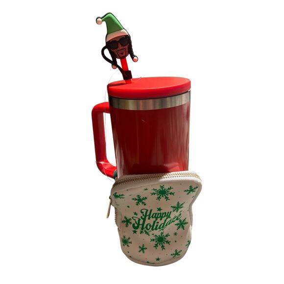 2025 Snoop On The Stoop Tumbler 40 oz Bundle Straw, Straw Topper & Zipper Pouch - Picture 2 of 9
